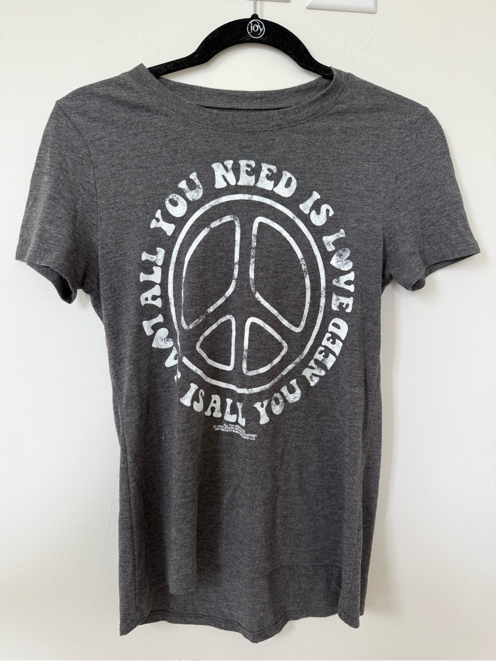 Lyrics By Lennon and McCartney" graphic t-shirt